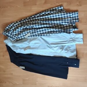 3 JCrew slim stretch shirts